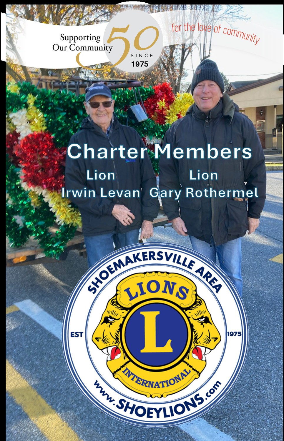 Charter members Irwin Levan and Gary Rothermel
