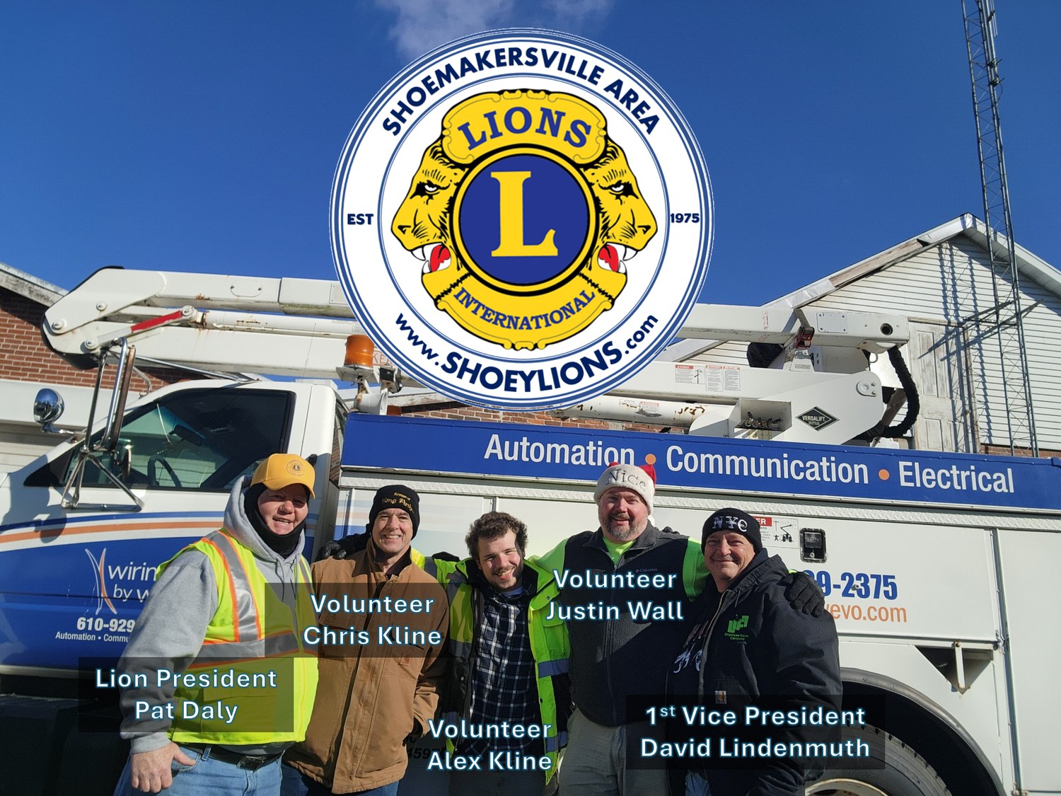 Shoey Lions community project recognition graphic